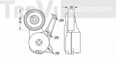 TREVI AUTOMOTIVE ta1579 -  Натяжная планка, поликлиновой ремень